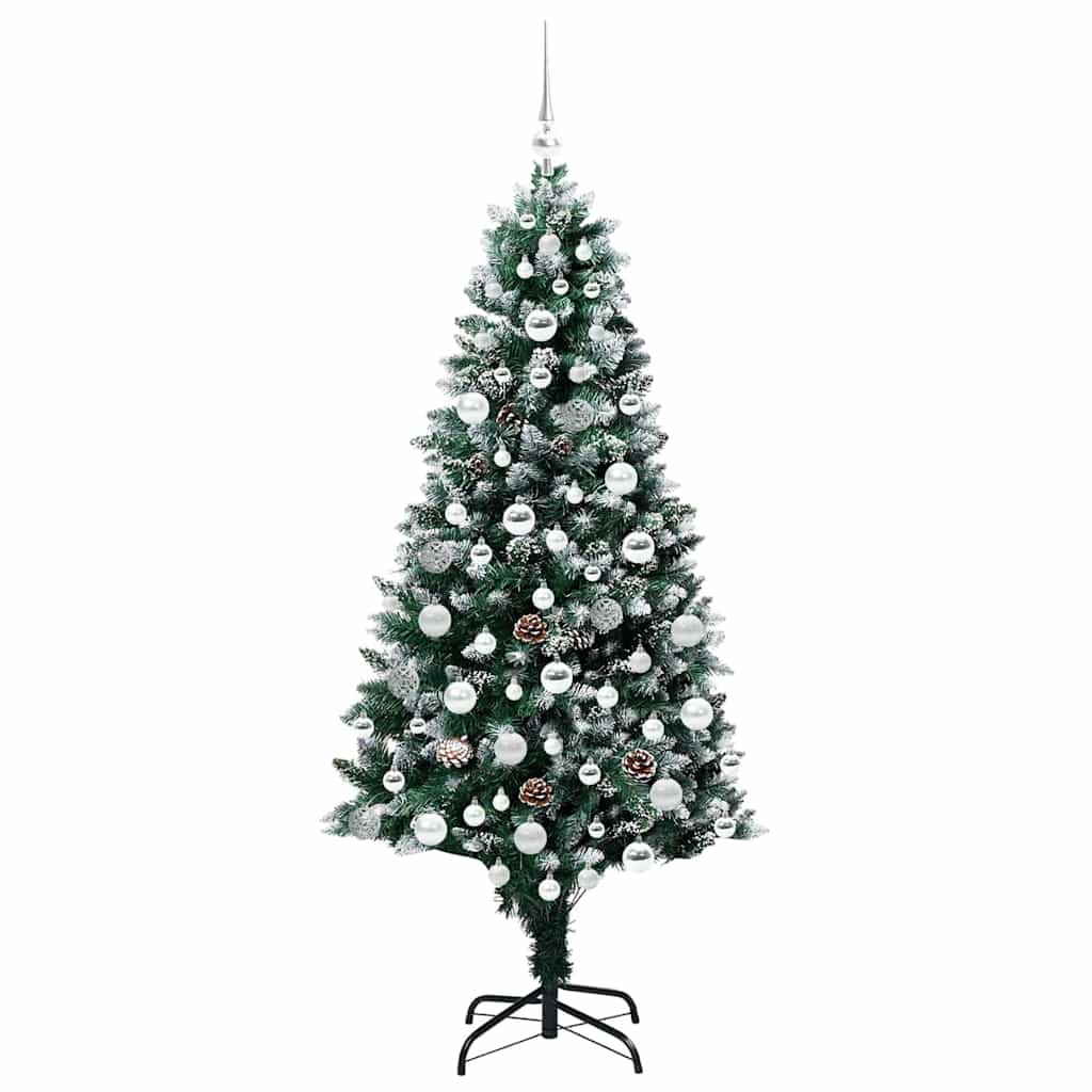 Albero di Natale artificiale con 300 LED Verde 180 cm | homemem39