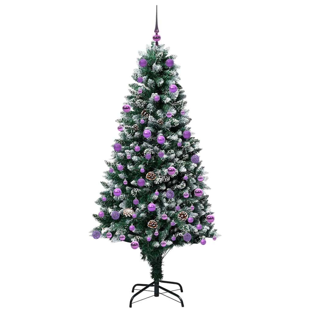 Albero di Natale artificiale con 300 LED Verde 180 cm | homemem39