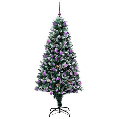 Albero di Natale artificiale con 300 LED Verde 180 cm | homemem39