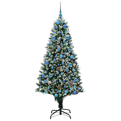 Albero di Natale artificiale con 300 LED Verde 180 cm | homemem39