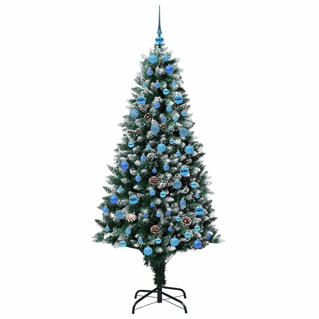 Albero di Natale artificiale con 300 LED Verde 180 cm | homemem39