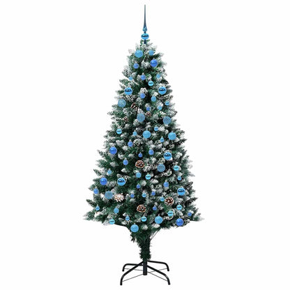Albero di Natale artificiale con 300 LED Verde 180 cm | homemem39