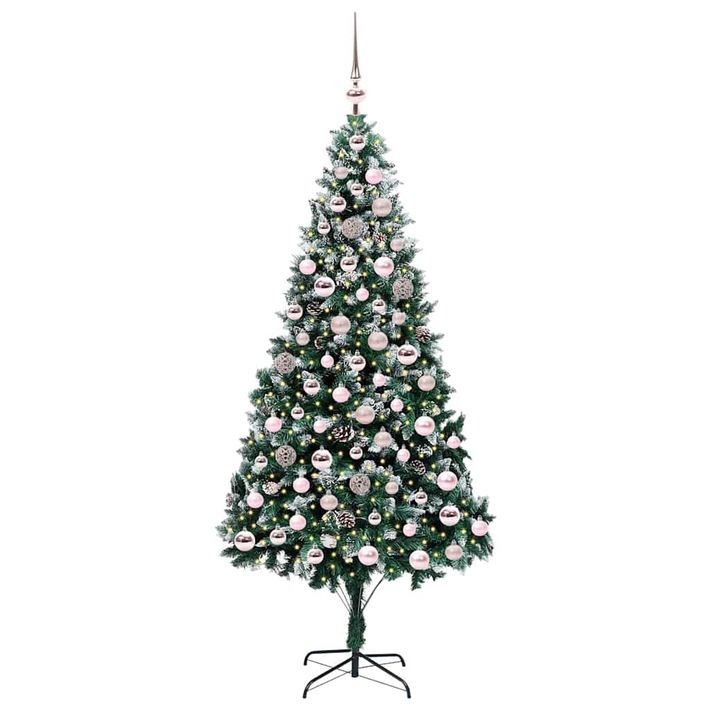 Albero di Natale artificiale con 300 LED Verde 210 cm