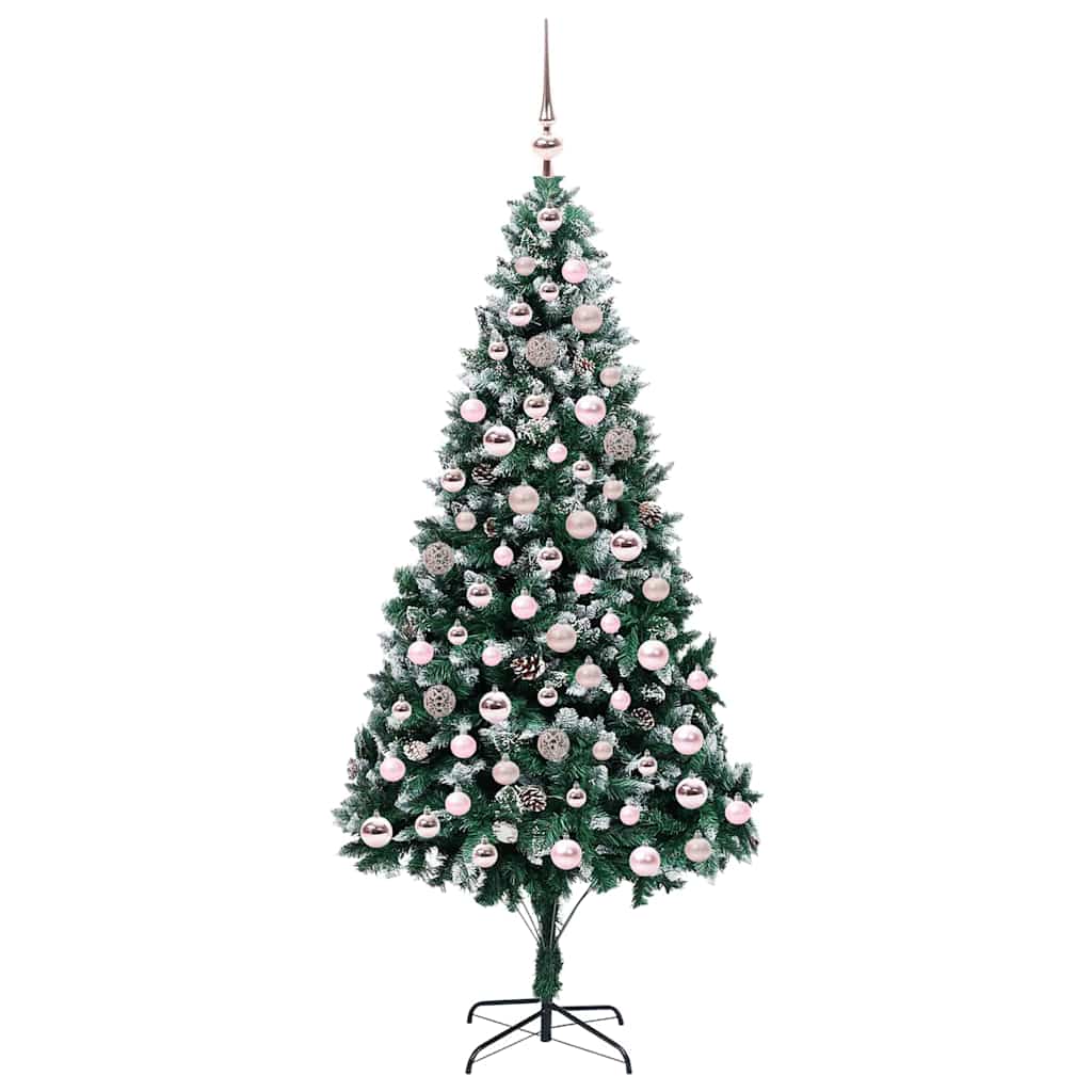 Albero di Natale artificiale con 300 LED Verde 210 cm