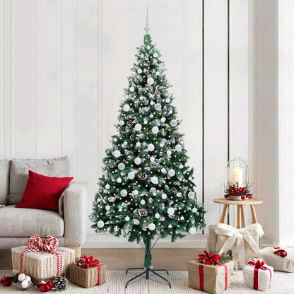 Albero di Natale artificiale con 300 LED Verde 210 cm | homemem39