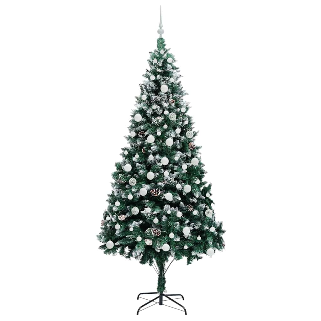 Albero di Natale artificiale con 300 LED Verde 210 cm | homemem39