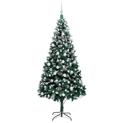 Albero di Natale artificiale con 300 LED Verde 210 cm | homemem39