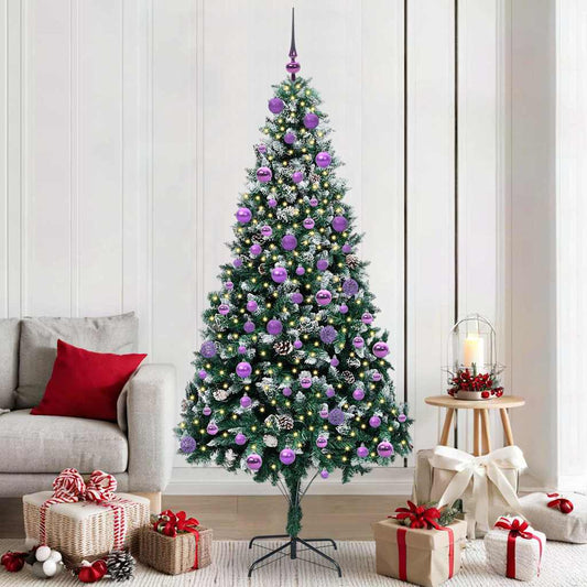 Albero di Natale artificiale con 300 LED Verde 210 cm