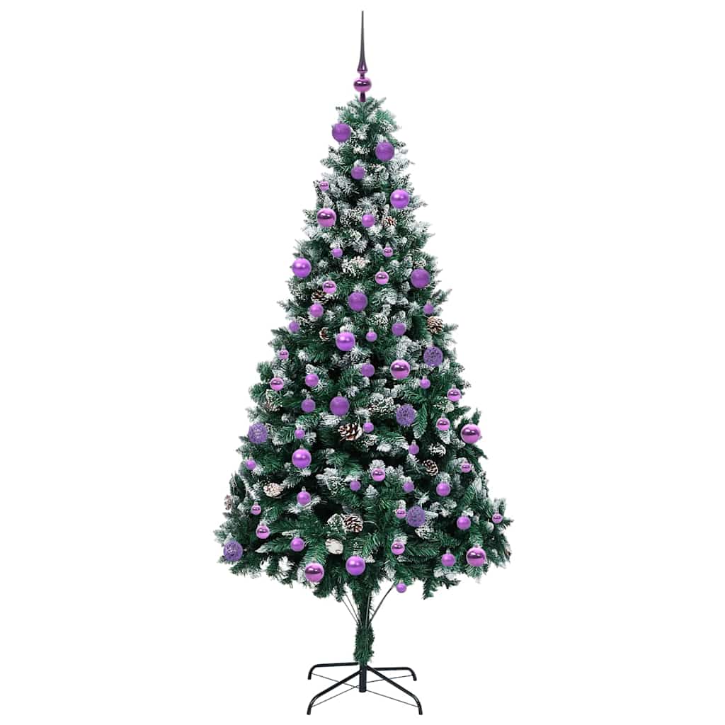 Albero di Natale artificiale con 300 LED Verde 210 cm
