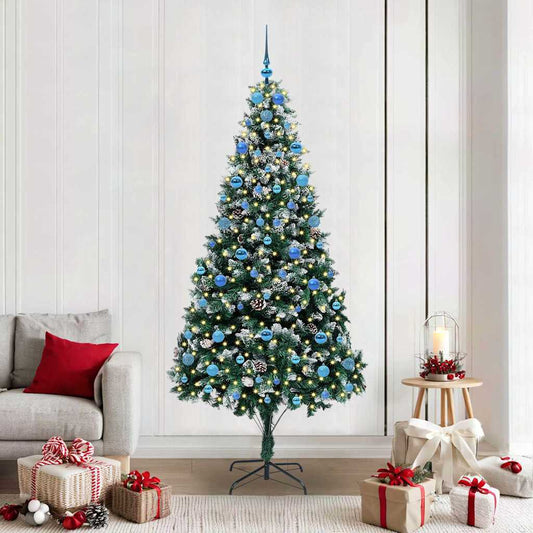 Albero di Natale artificiale con 300 LED Verde 210 cm