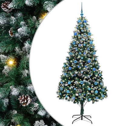Albero di Natale artificiale con 300 LED Verde 210 cm
