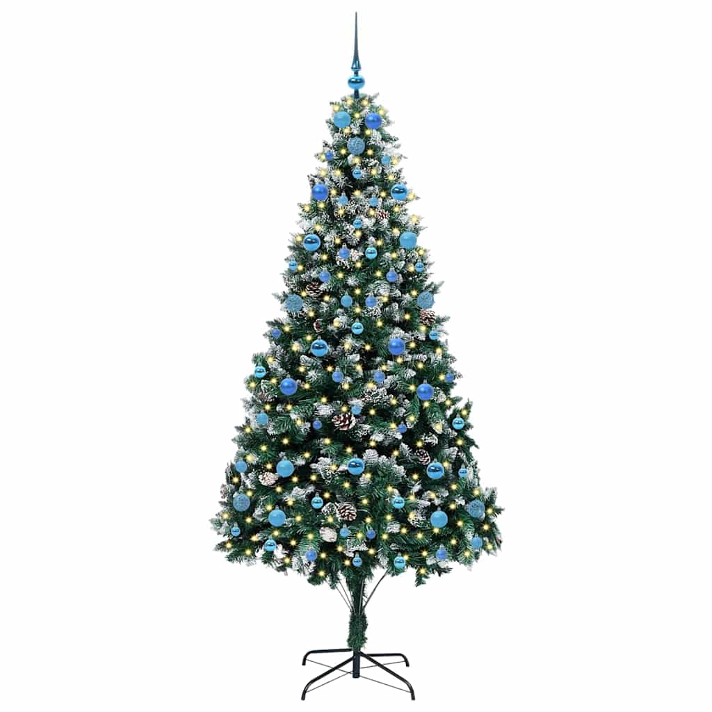 Albero di Natale artificiale con 300 LED Verde 210 cm