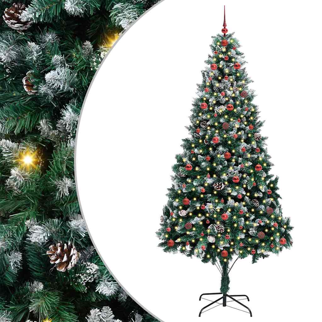 Albero di Natale artificiale con 300 LED Verde 240 cm