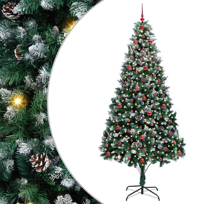 Albero di Natale artificiale con 300 LED Verde 240 cm