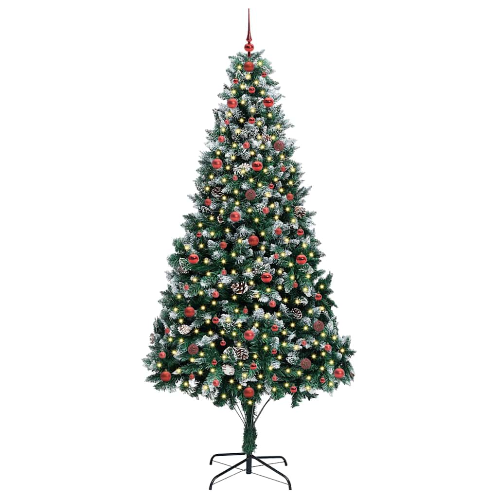 Albero di Natale artificiale con 300 LED Verde 240 cm
