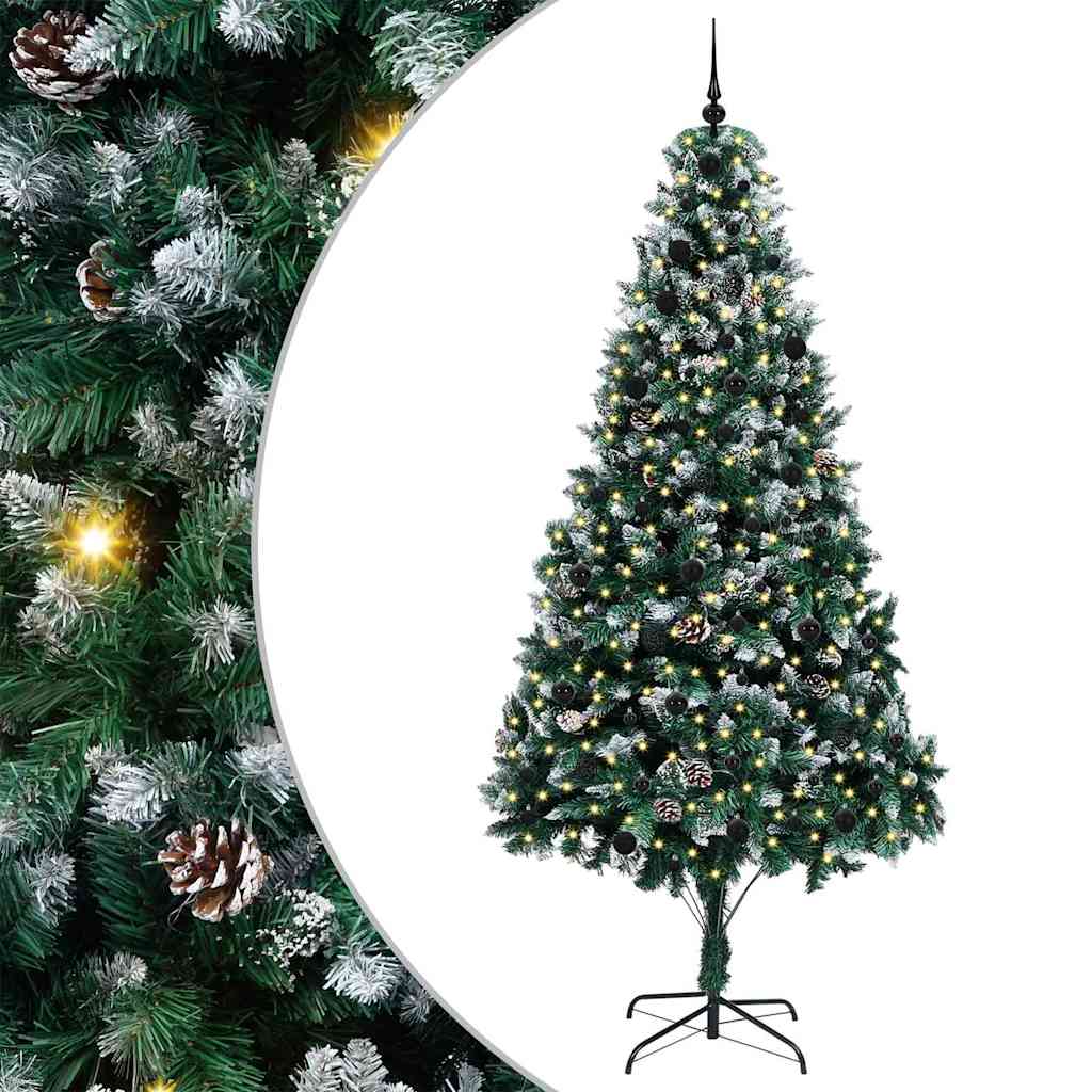 Albero di Natale artificiale con 300 LED Verde 240 cm