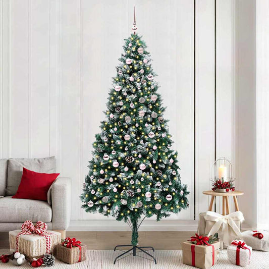 Albero di Natale artificiale con 300 LED Verde 240 cm
