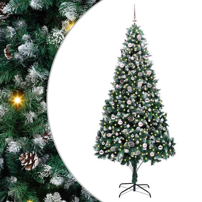 Albero di Natale artificiale con 300 LED Verde 240 cm