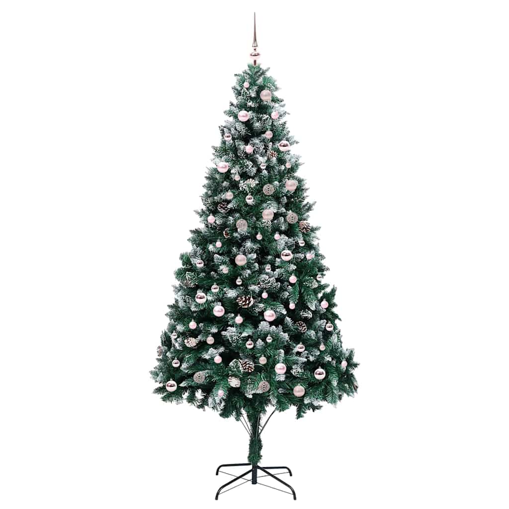 Albero di Natale artificiale con 300 LED Verde 240 cm