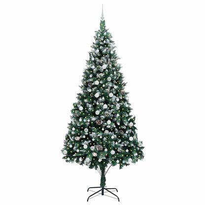 Albero di Natale artificiale con 300 LED Verde 240 cm | homemem39
