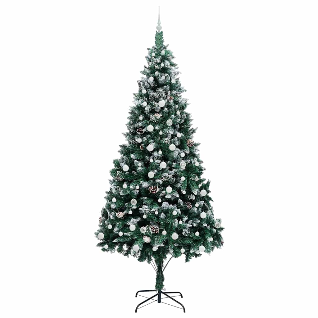 Albero di Natale artificiale con 300 LED Verde 240 cm | homemem39