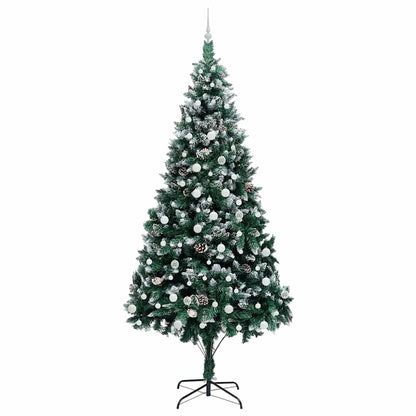 Albero di Natale artificiale con 300 LED Verde 240 cm | homemem39
