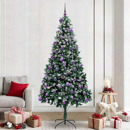Albero di Natale artificiale con 300 LED Verde 240 cm