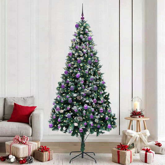 Albero di Natale artificiale con 300 LED Verde 240 cm
