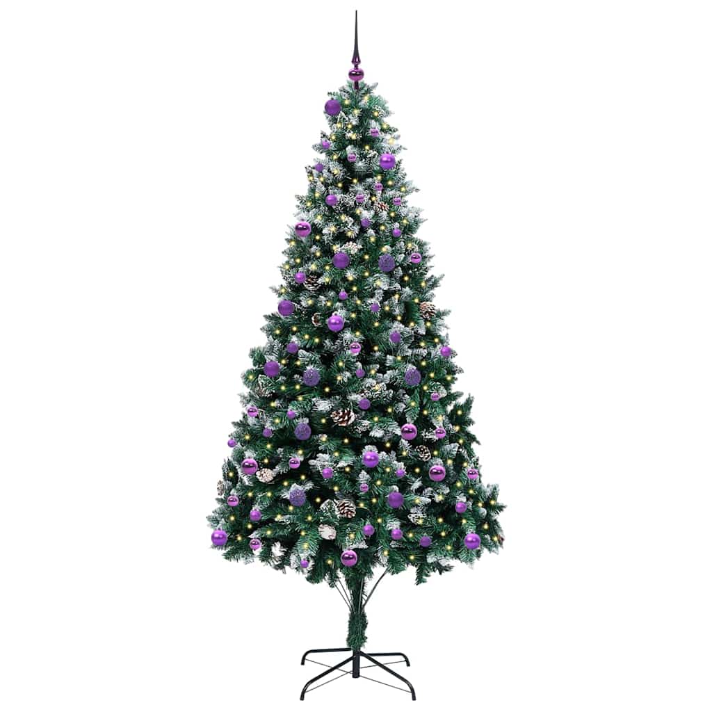 Albero di Natale artificiale con 300 LED Verde 240 cm