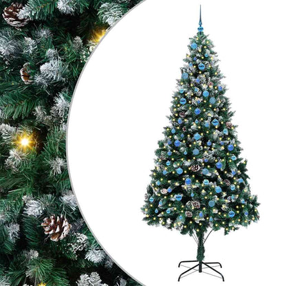 Albero di Natale artificiale con 300 LED Verde 240 cm