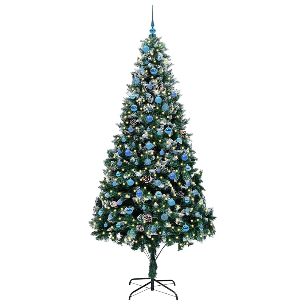 Albero di Natale artificiale con 300 LED Verde 240 cm