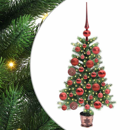 Albero di Natale con 150 LED con supporto Verde 65 cm PE | homemem39