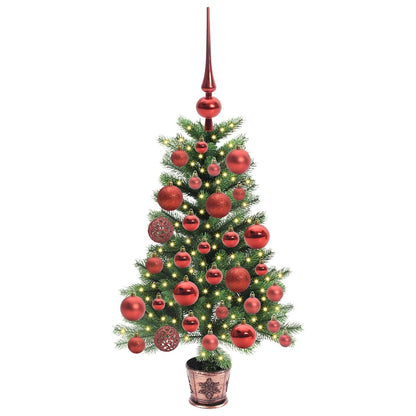 Albero di Natale con 150 LED con supporto Verde 65 cm PE | homemem39