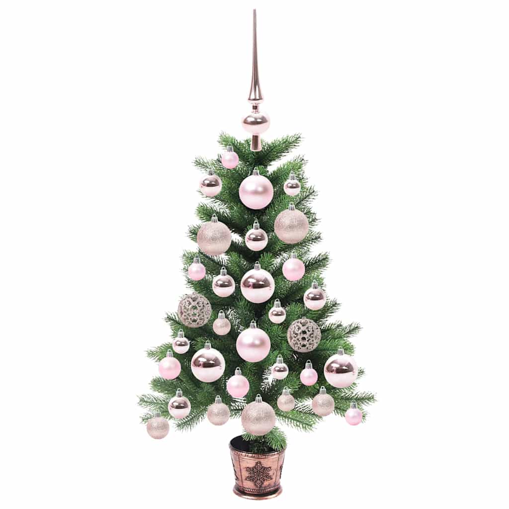 Albero di Natale con 150 LED con supporto Verde 65 cm PE | homemem39