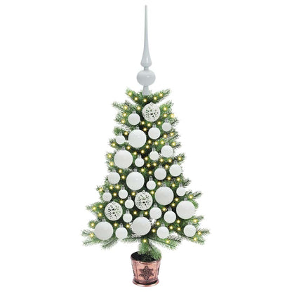 Albero di Natale con 150 LED con supporto Verde 65 cm PE | homemem39