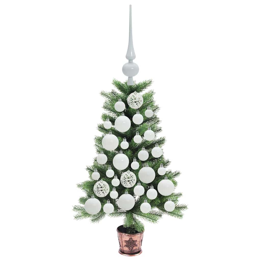 Albero di Natale con 150 LED con supporto Verde 65 cm PE | homemem39