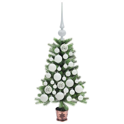 Albero di Natale con 150 LED con supporto Verde 65 cm PE | homemem39