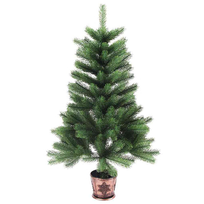 Albero di Natale con 150 LED con supporto Verde 65 cm PE | homemem39