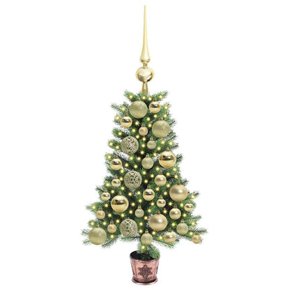 Albero di Natale con 150 LED con supporto Verde 65 cm PE | homemem39