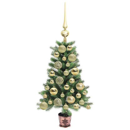 Albero di Natale con 150 LED con supporto Verde 65 cm PE | homemem39