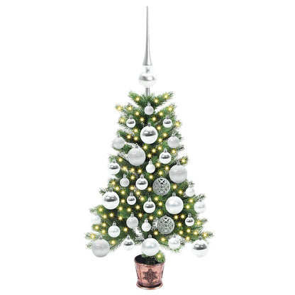 Albero di Natale con 150 LED con supporto Verde 65 cm PE | homemem39