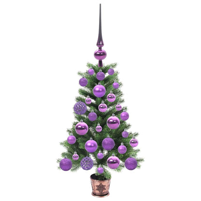 Albero di Natale con 150 LED con supporto Verde 65 cm PE | homemem39