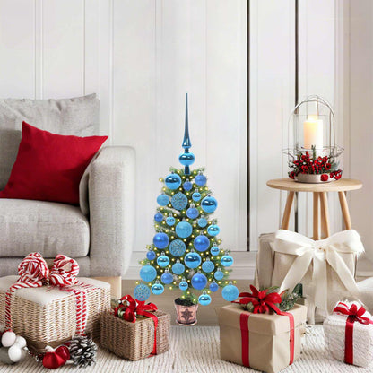 Albero di Natale con 150 LED con supporto Verde 65 cm PE | homemem39