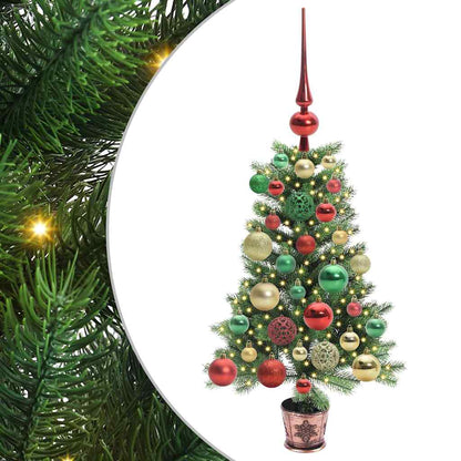Albero di Natale con 150 LED con supporto Verde 65 cm PE | homemem39