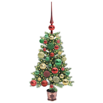 Albero di Natale con 150 LED con supporto Verde 65 cm PE | homemem39