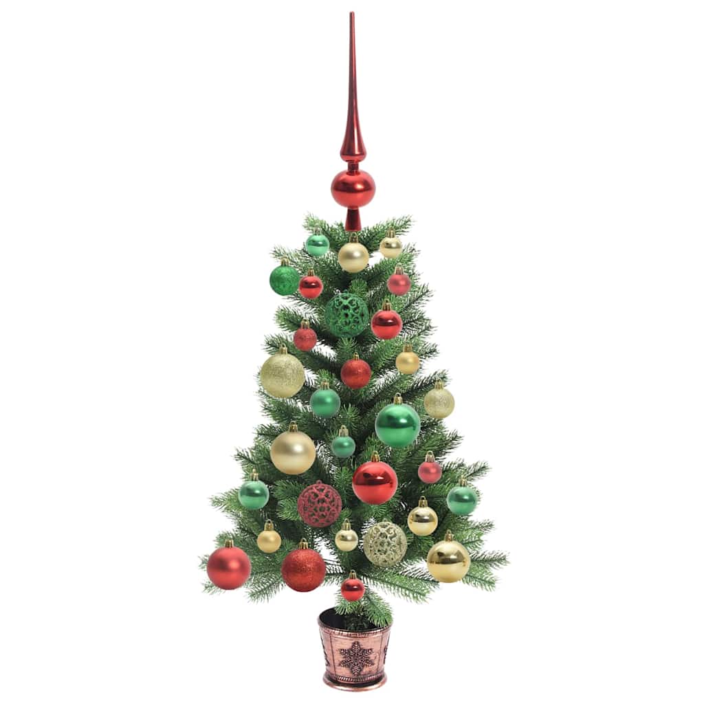 Albero di Natale con 150 LED con supporto Verde 65 cm PE | homemem39