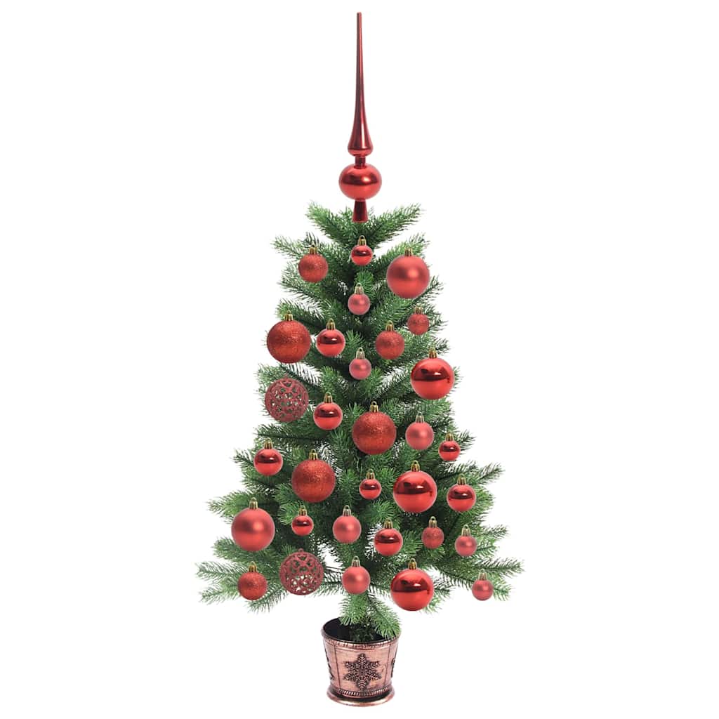 Albero di Natale con 150 LED con supporto Verde 90 cm PE | homemem39
