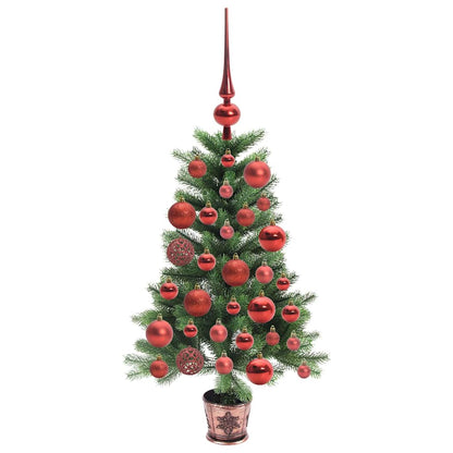 Albero di Natale con 150 LED con supporto Verde 90 cm PE | homemem39