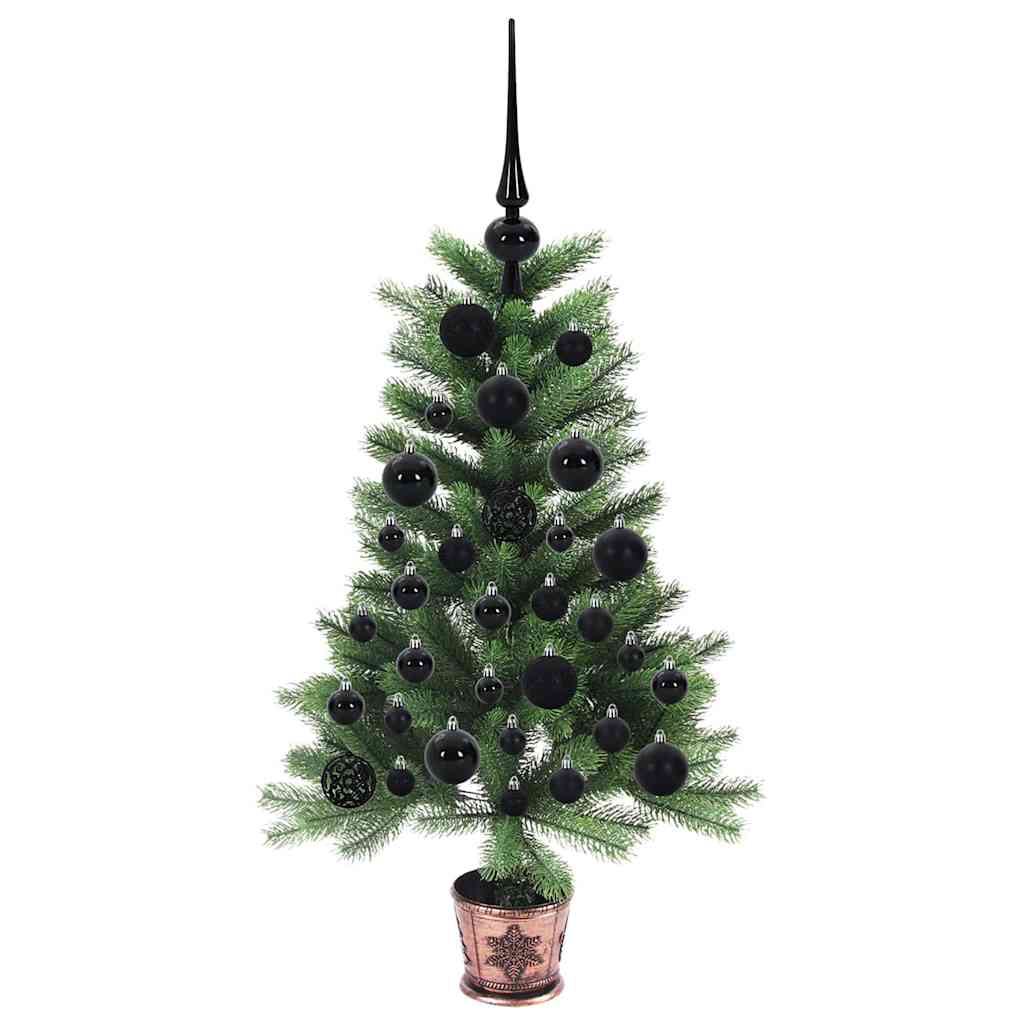 Albero di Natale con 150 LED con supporto Verde 90 cm PE | homemem39