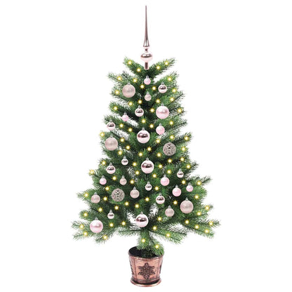 Albero di Natale con 150 LED con supporto Verde 90 cm PE | homemem39